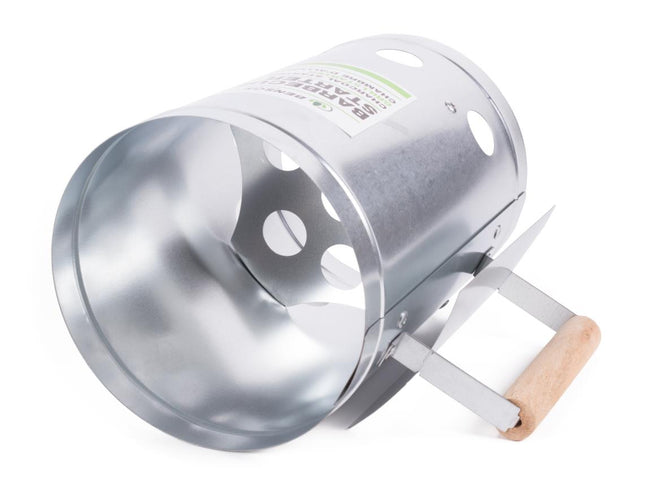 Benson Houtskoolstarter RVS - Ø 17 x 27 cm - Voor Snel & Veilig Grillen