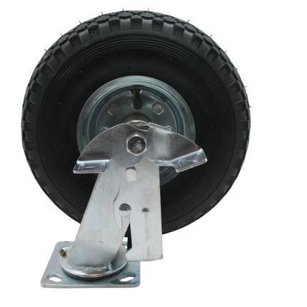 Benson Zwenkwiel met Rem & Luchtband 10 inch (3.00-4) - 130 kg