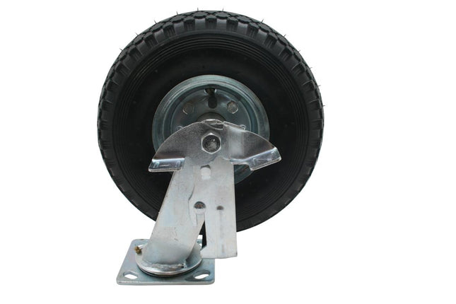 Benson Zwenkwiel met Rem & Luchtband 10 inch (3.00-4) - 130 kg