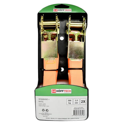 Benson Spanbandenset met Ratel – 3,5 Meter – 300 kg – 2 Stuks – Rood