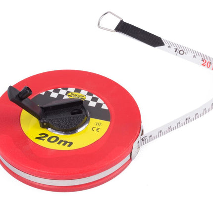 Benson Glasvezel Landmeter 20 meter - Rood - Waterbestendig