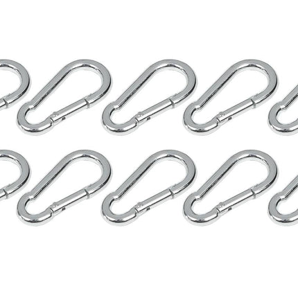 Benson Karabijnhaken – Ø 6 x 60 mm – 10 stuks – Verzinkt Staal