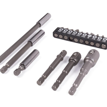 Benson Bit- en Dopverlengset - 16-delig - Magnetisch - Chroom Vanadiumstaal