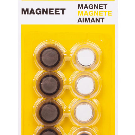 Benson Magneten Office - 8 Stuks - Ø 30 mm - Voor Magneetborden