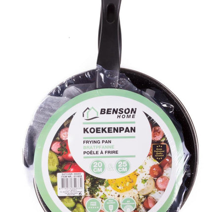 Benson Koekenpan Set - Staal - Ø 20 en 25 cm - 2 stuks