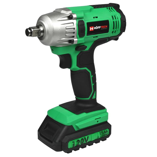 Hofftech Accu Slagmoersleutel - 20V - 380 Nm - Inclusief 4 Krachtdoppen & Koffer