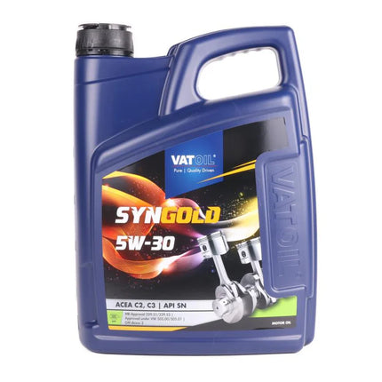 Vatoil SynGold 5W-30 Motorolie - 5 Liter - Synthetisch & Brandstofbesparend