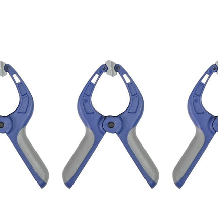 Benson Zeilklemmen - 75 mm - Krachtige Veer - 3 stuks - Blauw/Zwart