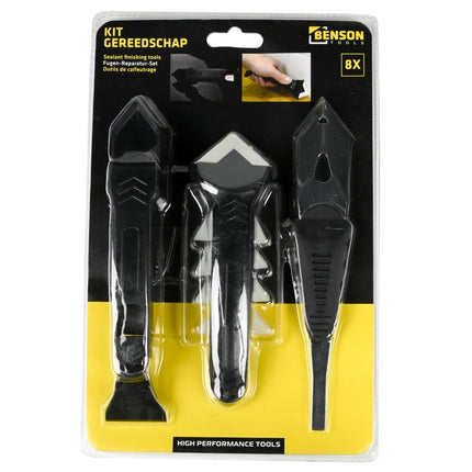 Benson Kit Reparatie- & Afwerkset – 8-delig – Inclusief Schraper
