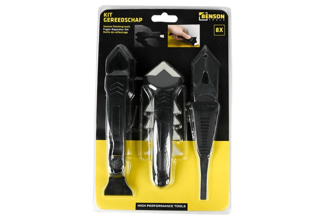 Benson Kit Reparatie- & Afwerkset – 8-delig – Inclusief Schraper