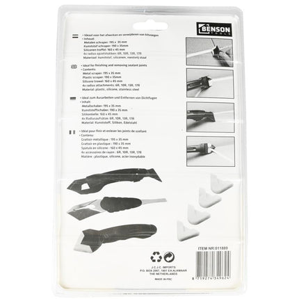 Benson Kit Reparatie- & Afwerkset – 8-delig – Inclusief Schraper