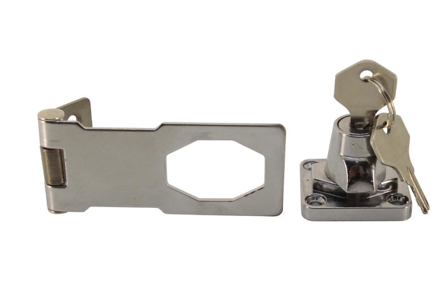 Benson Overslag met Geïntegreerd Slot – 75 mm – Gehard Staal – Chroom