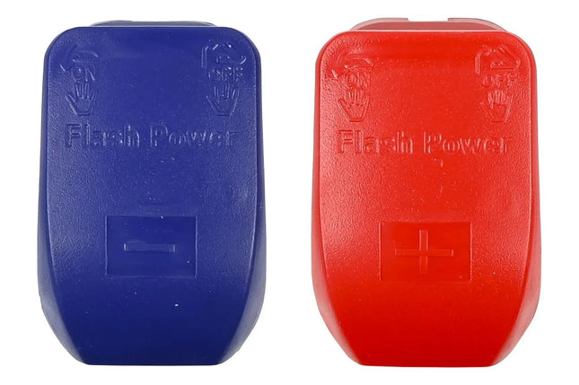 Benson Snelkoppeling Accuklemmen Set – 12V – Rood & Blauw – 2-delig