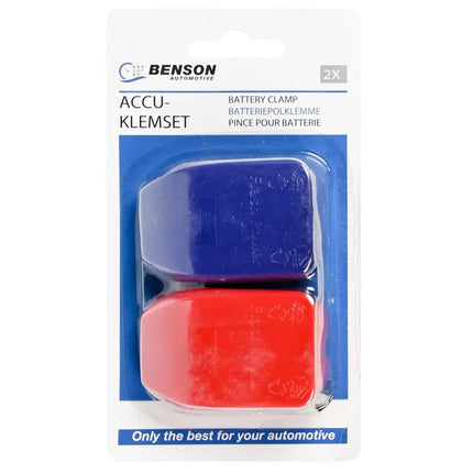 Benson Snelkoppeling Accuklemmen Set – 12V – Rood & Blauw – 2-delig