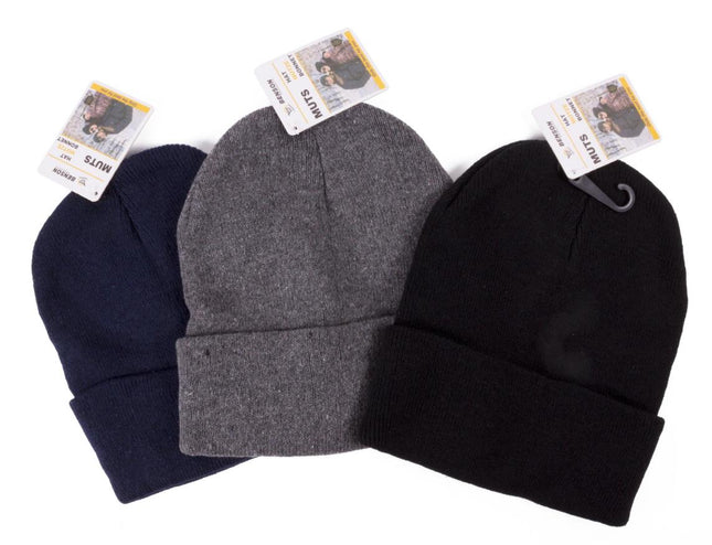 Benson Warme Beanie Muts – One Size – Gebreid Acryl – Kleurenmix