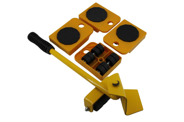 Benson Meubelrollerset met Hefboom 5-Delig - 150 kg - Anti-Slip