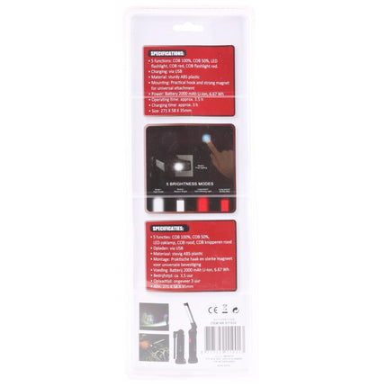 Hofftech Flexibele LED Looplamp - 240 Lumen - Oplaadbaar - Magneetvoet