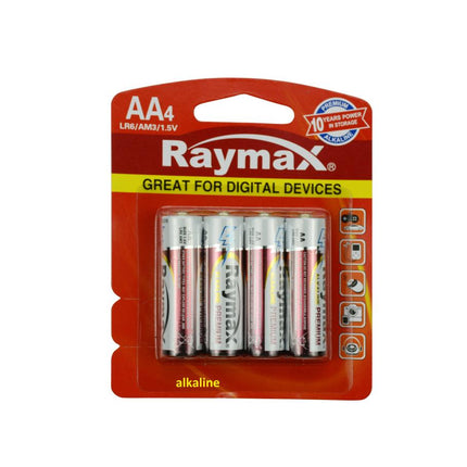 Raymax AA Batterijen - LR6 - 1.5V - 4 stuks - High Power Alkaline