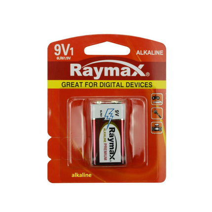 Raymax 9V Batterij - 6LR61 - Blokbatterij - High Power Alkaline
