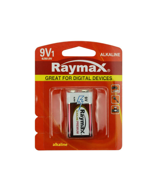 Raymax 9V Batterij - 6LR61 - Blokbatterij - High Power Alkaline