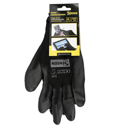 Benson Touchscreen Werkhandschoenen - Maat 9 (L) - Smartphone Compatibel