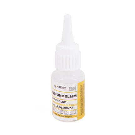 Benson Secondelijm - 20 gram - Snelle Hechting - Cyanoacrylaat