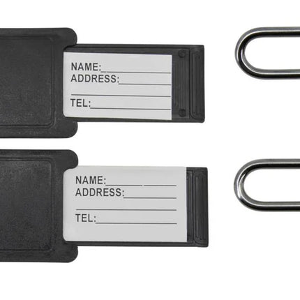 Benson 4-Delige Reisset - 2 Cijfersloten & 2 Kofferlabels - Zwart