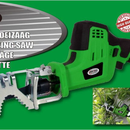 Hofftech Draadloze Recipro- & Snoeizaag - 12V Li-ion - Met Klembeugel