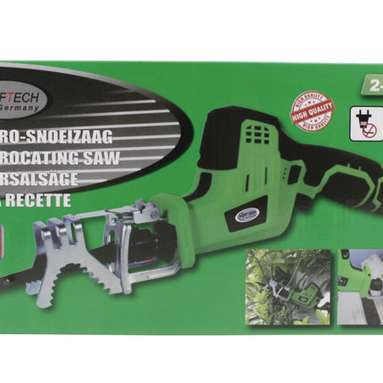 Hofftech Draadloze Recipro- & Snoeizaag - 12V Li-ion - Met Klembeugel