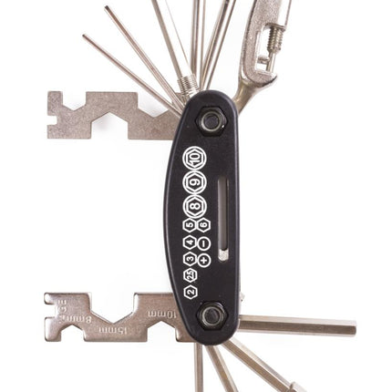 Benson 18-delige Deluxe Fietsreparatieset - Gehard Staal - Compacte Multitool voor Onderweg