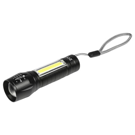 Hofftech Tactical 2-in-1 LED & COB Zaklamp – 3W – Oplaadbaar – 2000x Zoom