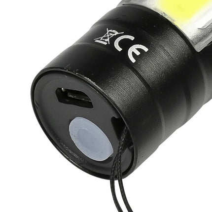 Hofftech Tactical 2-in-1 LED & COB Zaklamp – 3W – Oplaadbaar – 2000x Zoom