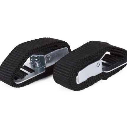 Benson Fietsriempjes met Metalen Gesp - 40 cm - 2 Stuks - Zwart