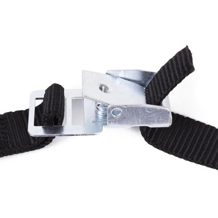 Benson Fietsriempjes met Metalen Gesp - 40 cm - 2 Stuks - Zwart
