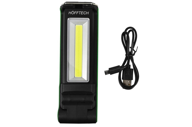 Hofftech 2-in-1 LED Looplamp & Zaklamp - 5W COB - Powerbank - Dimbaar