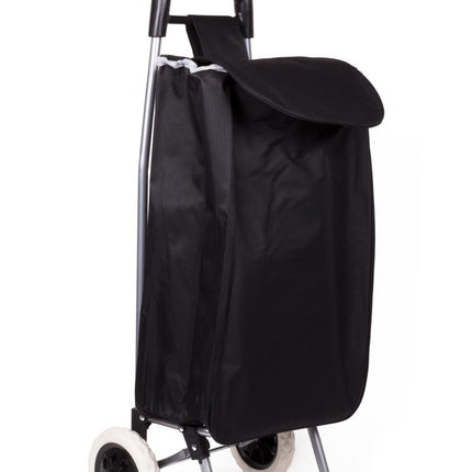Benson Inklapbare Boodschappentrolley - 40 Liter - Zwart - 92 cm Hoog