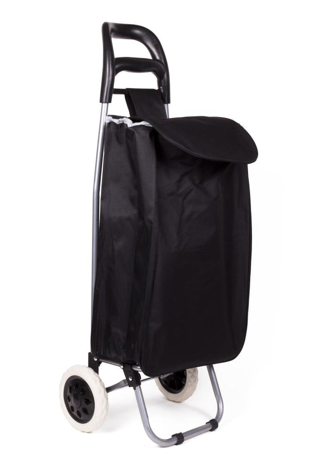 Benson Inklapbare Boodschappentrolley - 40 Liter - Zwart - 92 cm Hoog
