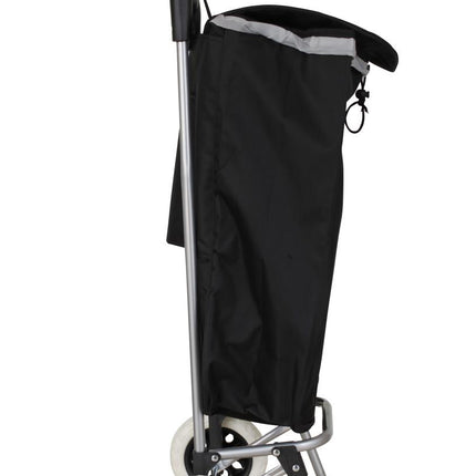 Benson Inklapbare Boodschappentrolley - 40 Liter - Zwart - 92 cm Hoog