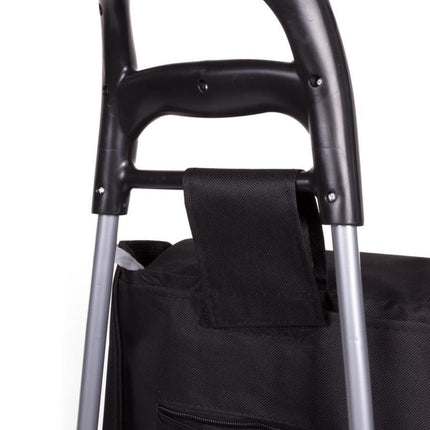 Benson Inklapbare Boodschappentrolley - 40 Liter - Zwart - 92 cm Hoog