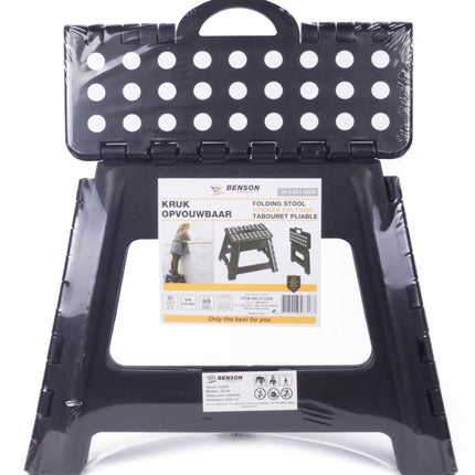 Benson Opvouwbaar Opstapje Medium - Anti-slip - Grijs - Max. 150 kg