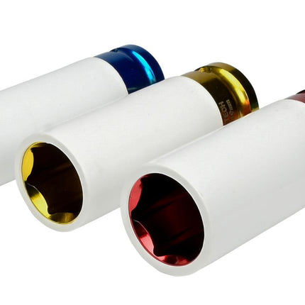 Hofftech Slagdoppenset voor Lichtmetalen Velgen – 3-delig – Cr-Mo Staal – 1/2"
