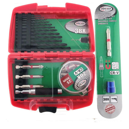 Hofftech Boor- en Bitset - 38-delig - HSS & CRV - Magnetisch