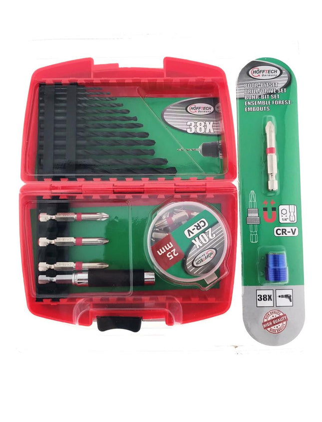 Hofftech Boor- en Bitset - 38-delig - HSS & CRV - Magnetisch