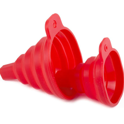 Benson Siliconen Trechterset - 2-delig - Opvouwbaar - Rood