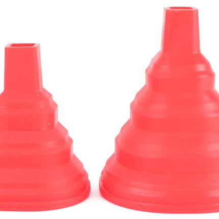 Benson Siliconen Trechterset - 2-delig - Opvouwbaar - Rood
