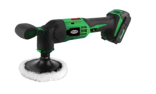 Hofftech Excentrische Accu Poetsmachine – 18V Li-Ion – Ø 125 mm – Draadloos Polijsten