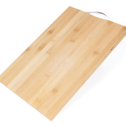 Benson Bamboe Snijplank - 24 x 34 x 2 cm - Duurzaam - Met Aluminium Handgreep