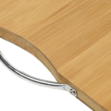 Benson Bamboe Snijplank - 24 x 34 x 2 cm - Duurzaam - Met Aluminium Handgreep