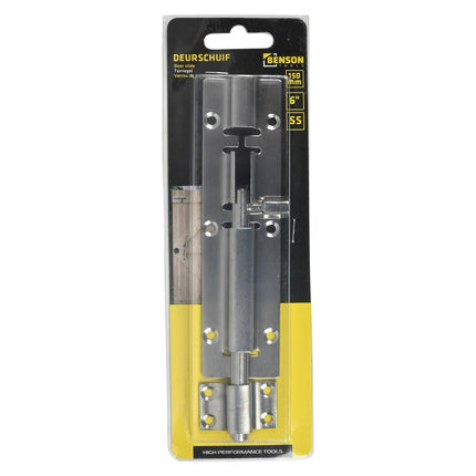 Benson Deurschuif RVS – 150 mm (6") – Geschikt voor Hangslot – Weerbestendig