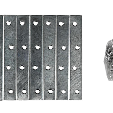 Benson Verbindingsplaat 8-delig – 100 x 15 mm – Inclusief 32 Schroeven